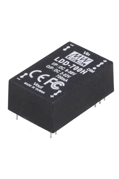 Mean Well - Mean Well LDD-700H-DA 45V DC 0.7A DALI DC-DC Sabit Akım Led Sürücü Mean Well - Mean Well LDD-700H-DA 45V DC 0.7A DALI DC-DC Sabit Akım Led Sürücü
