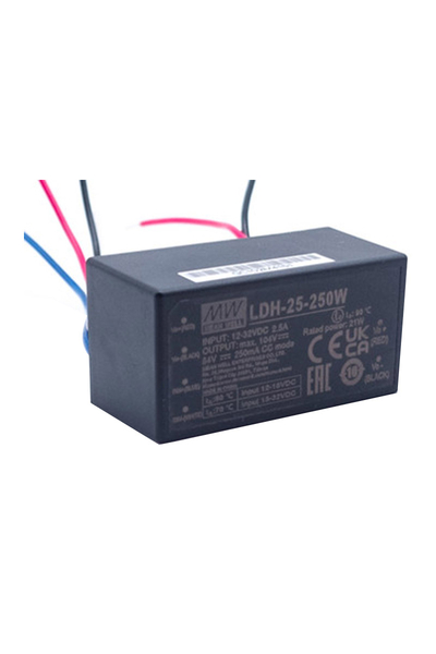 Mean Well - Mean Well LDH-25-500 50V DC 0.5A Sabit Akım DC-DC Led Sürücü Mean Well - Mean Well LDH-25-500 50V DC 0.5A Sabit Akım DC-DC Led Sürücü