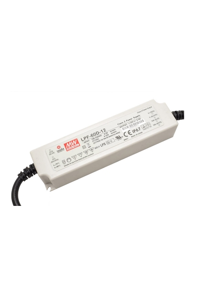 Mean Well - Mean Well LPF-60D-12 60W Tek Çıkışlı LED Sürücü