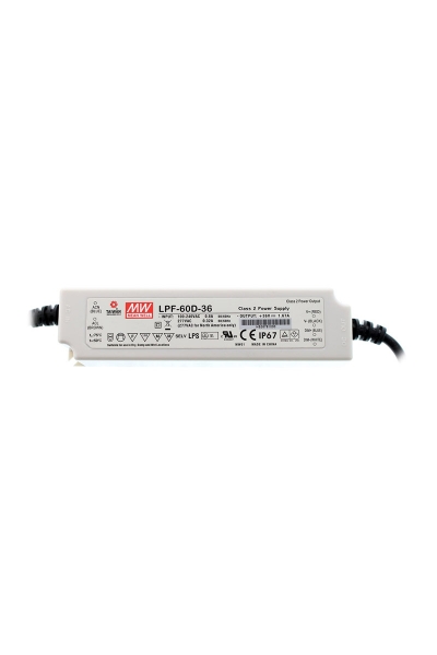 Mean Well LPF-60D-36 60W Tek Çıkışlı LED Sürücü
