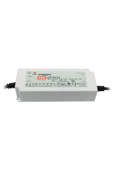 Mean Well LPF-90-24 24V DC 3.75A Karma Mod AC-DC Tek Çıkışlı Led Sürücü