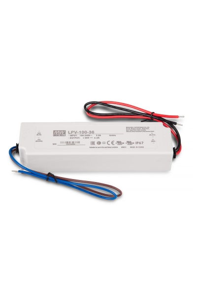 Mean Well - Mean Well LPV-100-36 100W 36V 2.8A Ekonomik Led Sürücü