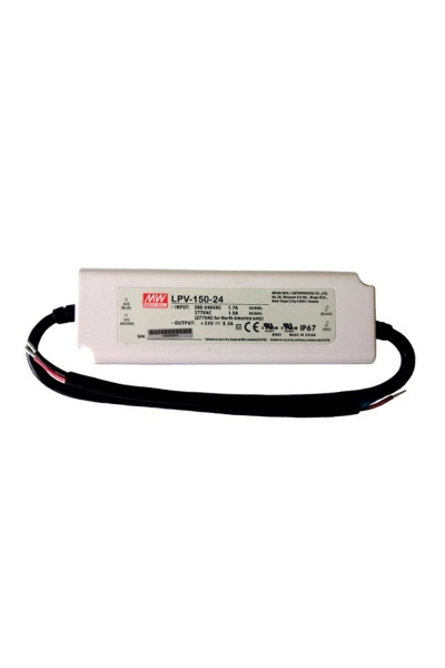 Mean Well - Mean Well LPV-150-24 150W 24V 6.3A Ekonomik Led Sürücü