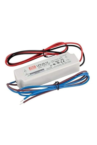 Mean Well - Mean Well LPV-20-12 20W 12V 1.67A Ekonomik Led Sürücü