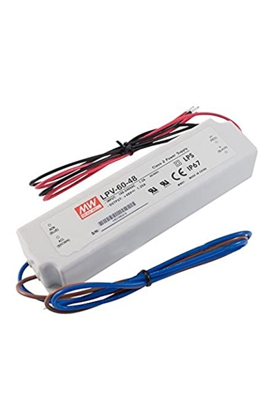 Mean Well - Mean Well LPV-60-48 60W 48V 1.25A Ekonomik Led Sürücü