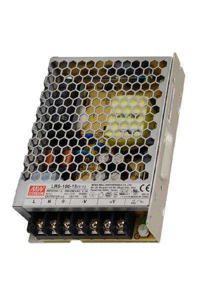 Mean Well LRS-100-15 105W 15V 7A Ekonomik Led Sürücü - Thumbnail