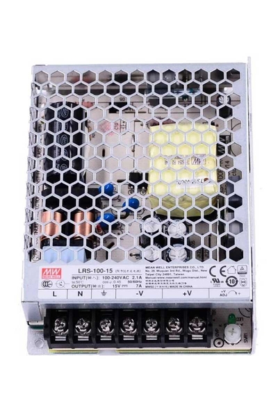 Mean Well LRS-100-15 105W 15V 7A Ekonomik Led Sürücü - Thumbnail