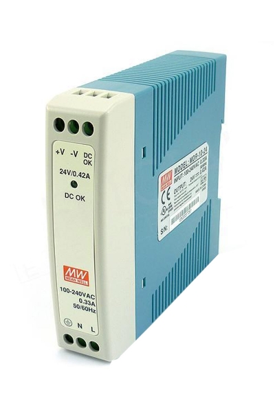 Mean Well - Mean Well MDR-10-24 10W 15V 0.67A Ray Montaj Led Sürücü