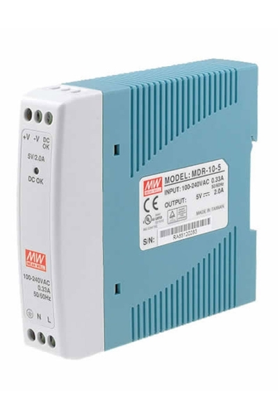 Mean Well - Mean Well MDR-10-5 10W 5V 2A Ray Montaj Led Sürücü