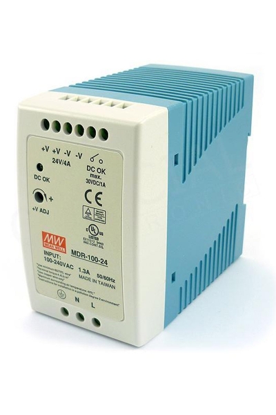Mean Well MDR-100-24 96W 24V 4A Ray Montaj Led Sürücü