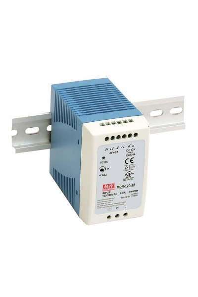 Mean Well - Mean Well MDR-100-48 Endüstriyel DIN Ray Power Supply