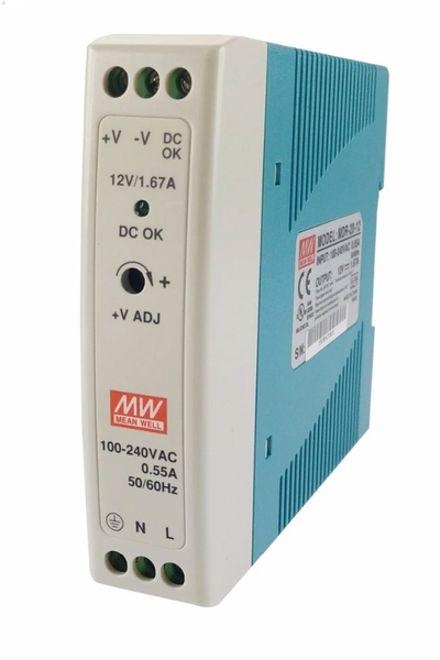 Mean Well MDR-20-12 20W 12V 1.67A Ray Montaj Led Sürücü - Thumbnail