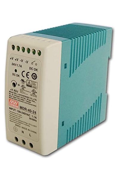 Mean Well - Mean Well MDR-40-24 40W 24V 1.7A Ray Montaj Led Sürücü