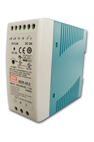 Mean Well - Mean Well MDR-40-5 30W 5V 6A Ray Montaj Led Sürücü