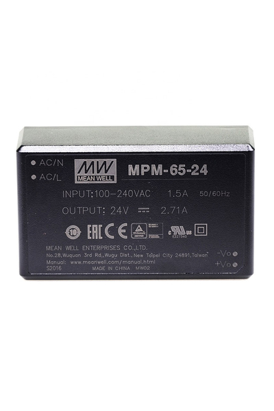 Mean Well MPM-65-24 24V DC 2.71A AC-DC Tek Çıkışlı Medikal Kapsüllü Güç Kaynağı