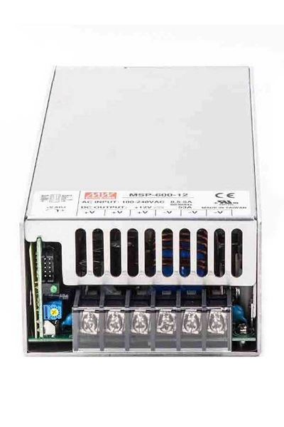 Mean Well MSP-600-12 600W 12VDC 53A Tek Çıkışlı Kapalı Kasa Medikal Power Supply
