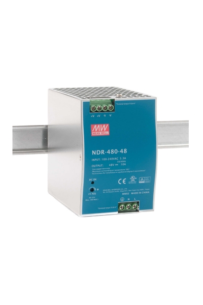 Mean Well - Mean Well NDR-480-48 480W 48V 10A Ray Montaj Led Sürücü