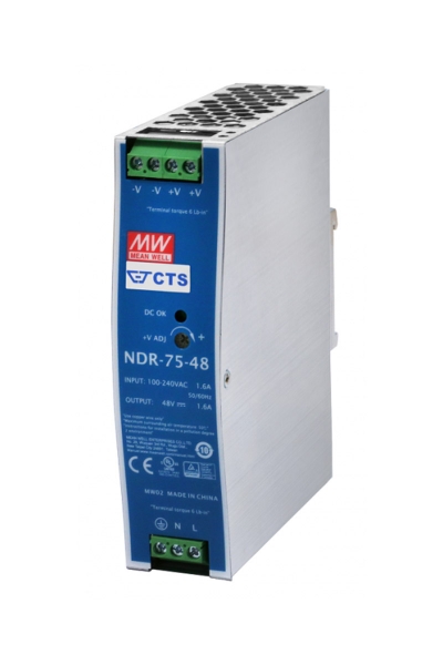 Mean Well - Mean Well NDR-75-48 75W Tek Çıkışlı Endüstriyel DIN Ray Power Supply