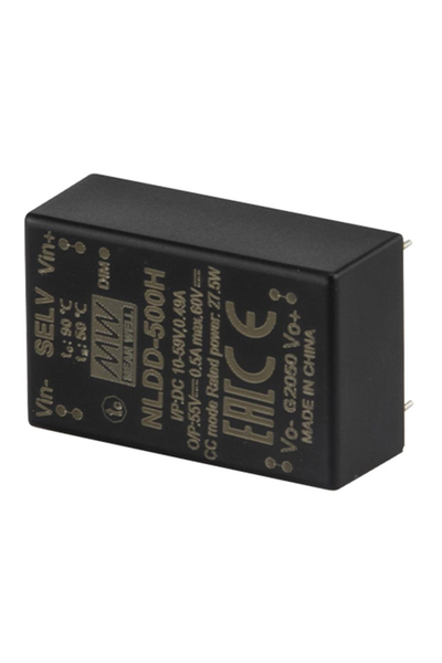 Mean Well - Mean Well NLDD-500H 52V DC 0.5A Sabit Akım DC-DC Led Sürücü