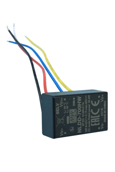 Mean Well - Mean Well NLDD-700HW 52V DC 0.7A Sabit Akım DC-DC Led Sürücü
