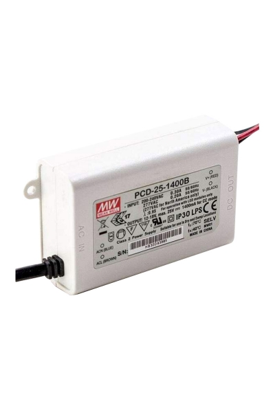 Mean Well - Mean Well PCD-25-1400B 25W 12-18V 1400mA Led Sürücü