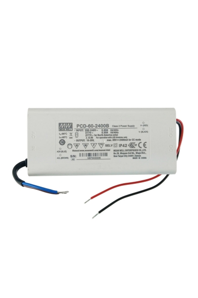 Mean Well PCD-60-2400B 60W Sabit Akım Tek Çıkışlı LED Sürücü