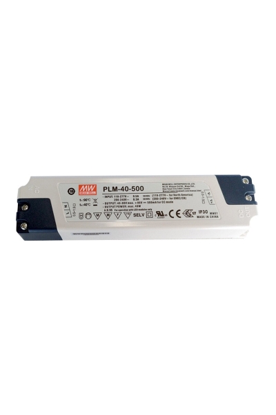 Mean Well - Mean Well PLM-40-500 40W Sabit Akım Tek Çıkışlı LED Sürücü