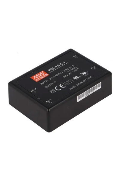 Mean Well - Mean Well PM-15-24 15W Tek Çıkışlı Medikal Power Supply