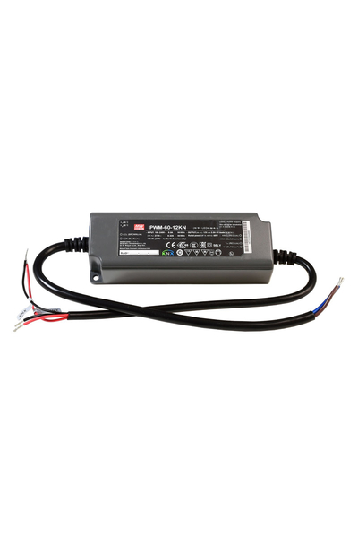 Mean Well PWM-60-12KN 12V DC 5A AC-DC Tek Çıkışlı Led Sürücü