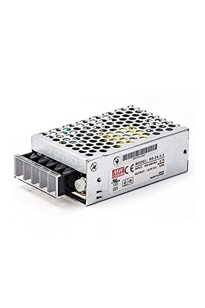 Mean Well RS-25-3.3 25W Tek Çıkışlı Kapalı Power Supply