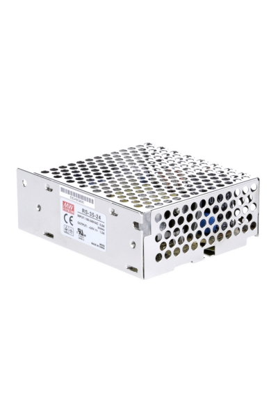 Mean Well - Mean Well RS-35-24 35W Tek Çıkışlı Kapalı Power Supply Mean Well - Mean Well RS-35-24 35W Tek Çıkışlı Kapalı Power Supply