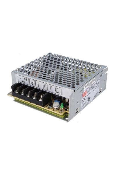 Mean Well RS-50-15 50W Tek Çıkışlı Kapalı Power Supply