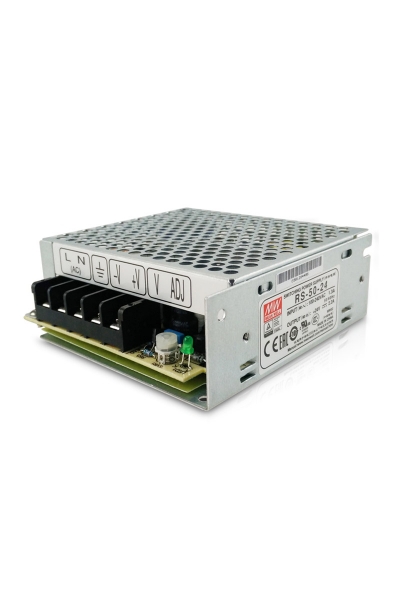 Mean Well RS-50-24 50W Tek Çıkışlı Kapalı Power Supply