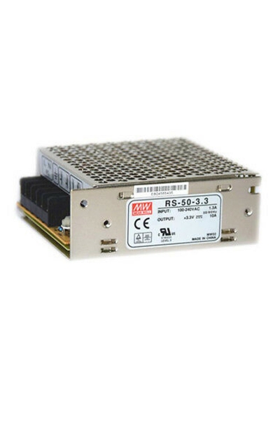 Mean Well - Mean Well RS-50-3.3 50W Tek Çıkışlı Kapalı Power Supply Mean Well - Mean Well RS-50-3.3 50W Tek Çıkışlı Kapalı Power Supply