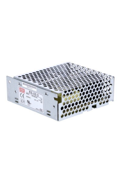Mean Well RS-50-5 50W Tek Çıkışlı Kapalı Power Supply