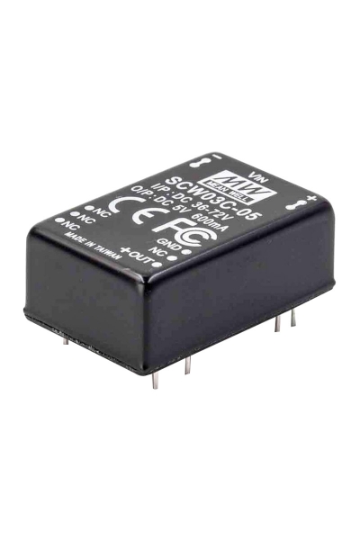 Mean Well SCW03C-05 3W İzole Dönüştürücü