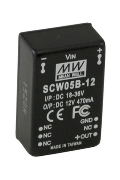 Mean Well SCW05B-12 470mA 5-6W DC-DC Dönüştürücü