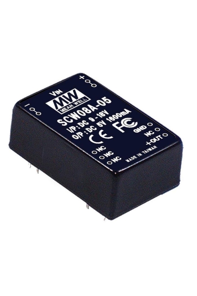 Mean Well SCW08A-05 8W İzole Dönüştürücü
