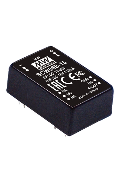 Mean Well SCW08B-15 8W İzole Dönüştürücü