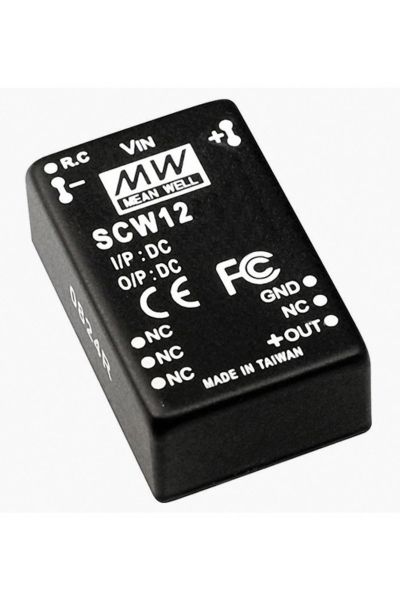 Mean Well - Mean Well SCW12B-15 12W İzole Dönüştürücü Mean Well - Mean Well SCW12B-15 12W İzole Dönüştürücü