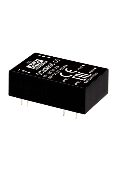 Mean Well SCWN03C-05 3W 36-75VDC 5VDC 600mA DIP Regüleli Tek Çıkışlı İzole Dönüştürücü