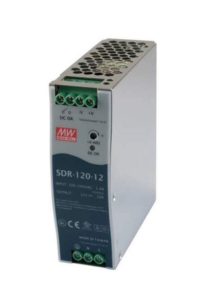 Mean Well - Mean Well SDR-120-12 120W Endüstriyel DIN Ray Power Supply
