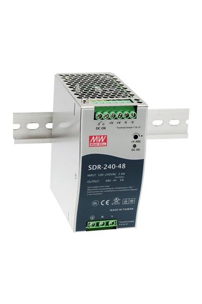 Mean Well - Mean Well SDR-240-48 240W Endüstriyel DIN Ray Power Supply