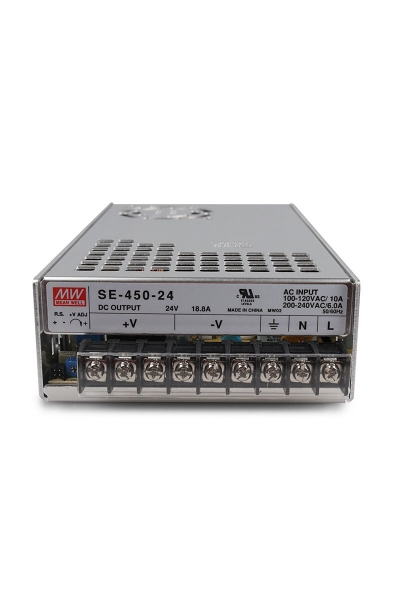 Mean Well SE-450-24 450W 24VDC 18.8A Kutulu Ekonomik Tek Çıkışlı Kapalı Kasa Power Supply - Thumbnail