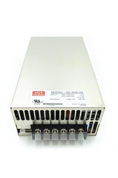 Mean Well SE-600-48 600W 48VDC 12.5A Kutulu Ekonomik Tek Çıkışlı Kapalı Kasa Power Supply - Thumbnail