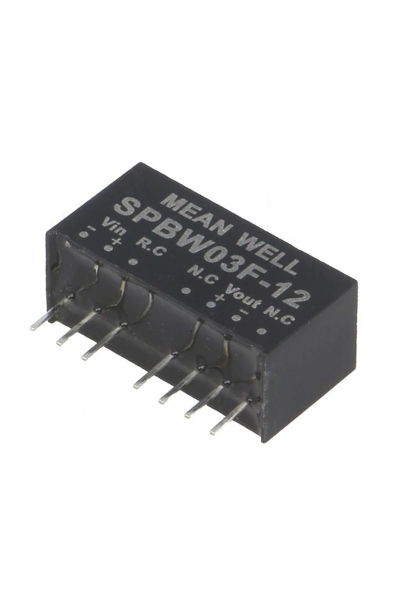 Mean Well SPBW03F-12 3W 9-36VDC 12VDC 250mA Regüleli Tek Çıkışlı İzole Dönüştürücü