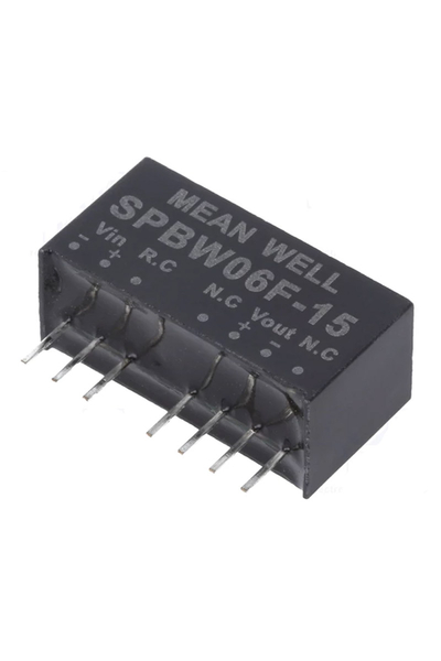 Mean Well - Mean Well SPBW06F-15 15V DC 0.4A PCB Montajı Dönüştürücü