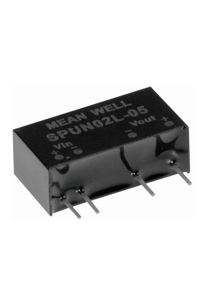 Mean Well SPUN02N-05 2W 21.6-26.4VDC 5VDC 40-400mA SIP Regülesiz Tek Çıkışlı İzole Dönüştürücü