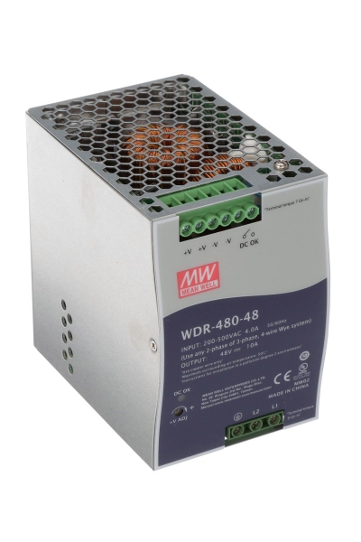 Mean Well - Mean Well WDR-480-48 480W Endüstriyel DIN Ray Power Supply