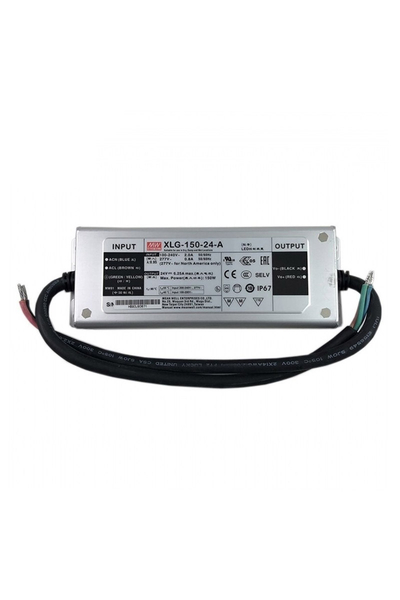 Mean Well - Mean Well XLG-150-24-A 24V DC 6.25A Dahili PFC AC-DC Tek Çıkışlı Led Sürücü Mean Well - Mean Well XLG-150-24-A 24V DC 6.25A Dahili PFC AC-DC Tek Çıkışlı Led Sürücü
